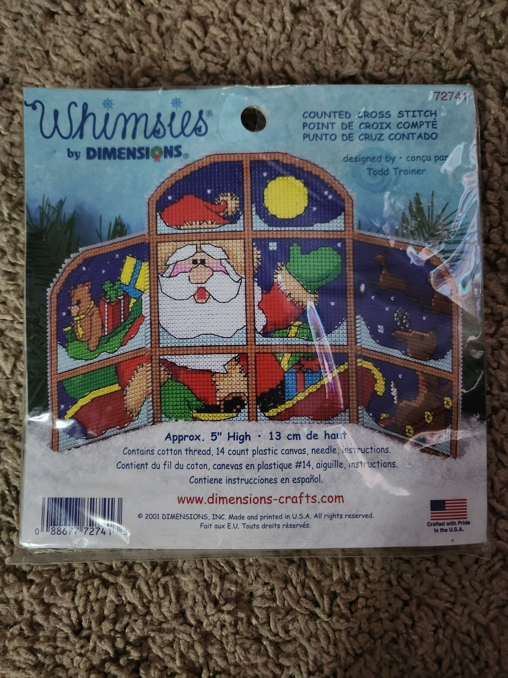 Whimsies by Dimensions Santa & Holiday Cross Stitch Kit